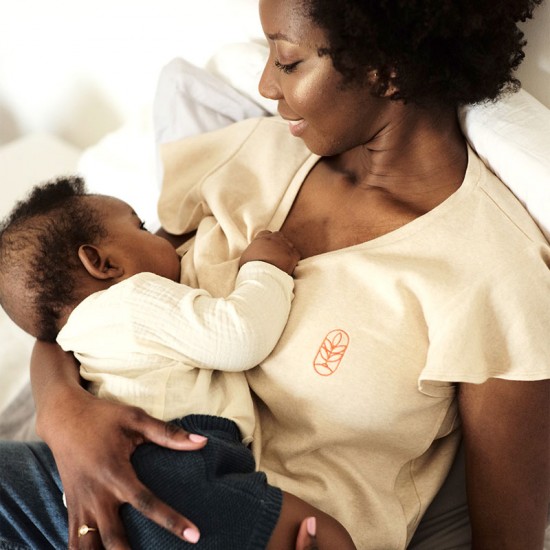 T-shirt d'allaitement Amamantra Bogota Sable | C'est Qui La Maman 3