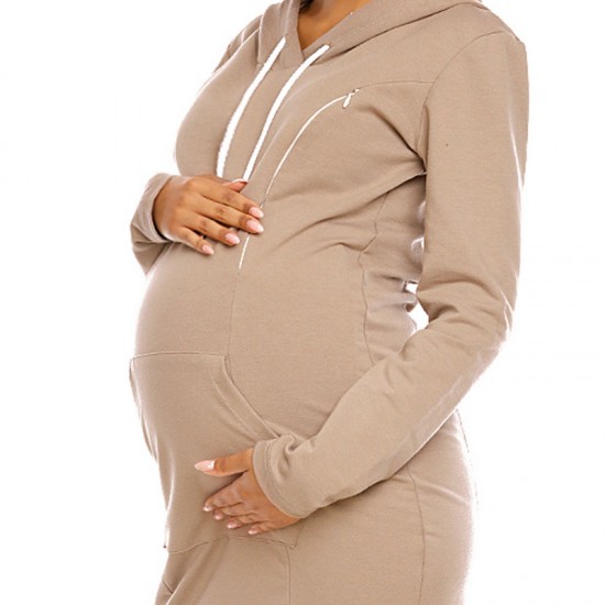 Robe de grossesse sweatshirt à capuche Nidaba | C'est Qui La Maman 33
