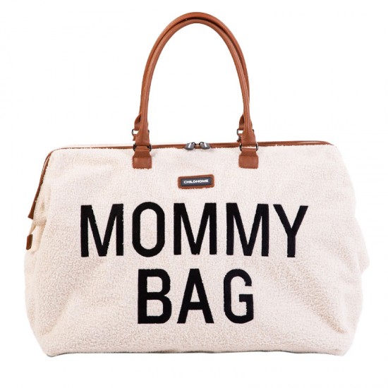 Sac à Langer Mommy Bag Teddy Ecru Childhome | C'est Qui La Maman 2