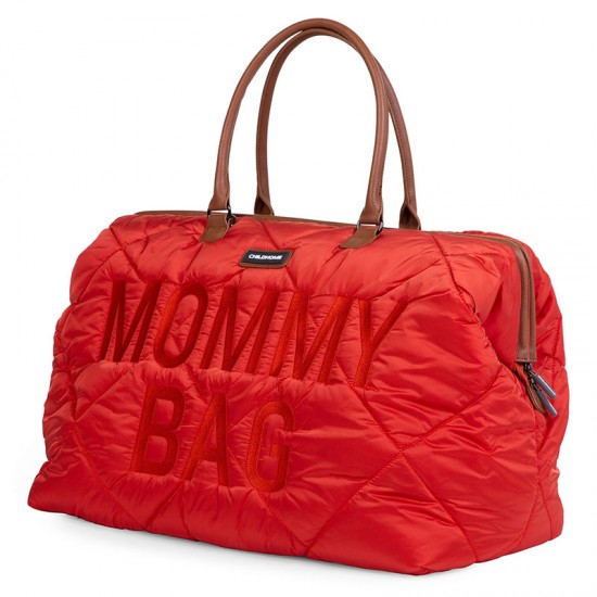 Sac à Langer Mommy Bag Matelassé Rouge Childhome | C'est Qui La Maman 3