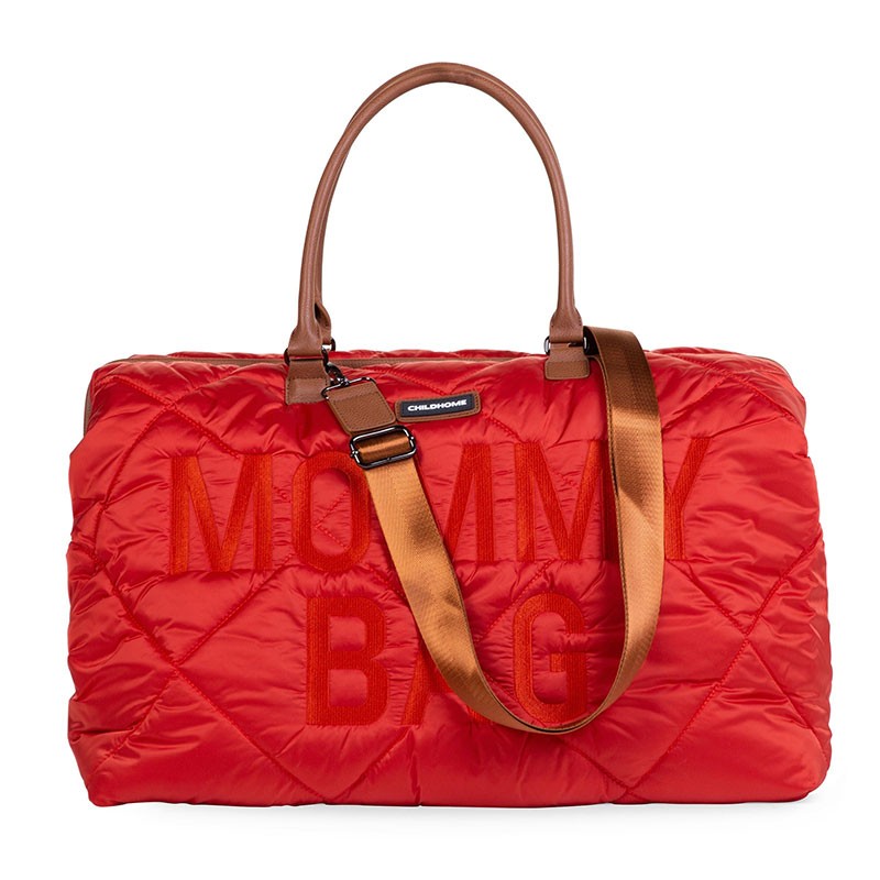 Sac à Langer Mommy Bag Matelassé Rouge Childhome | C'est Qui La Maman 4