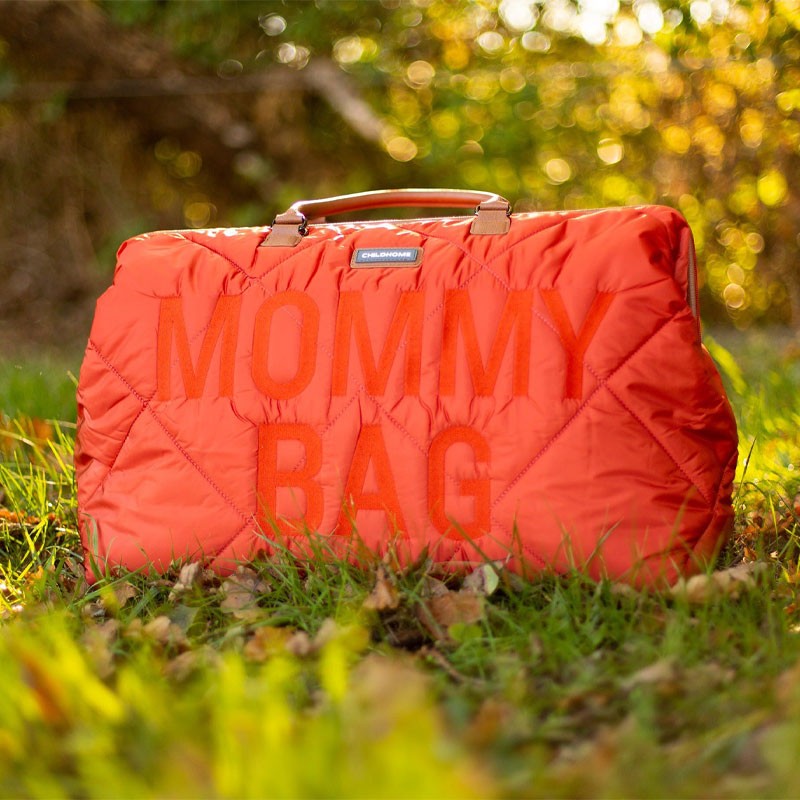 Sac à Langer Mommy Bag Matelassé Rouge Childhome | C'est Qui La Maman 10