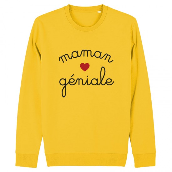 Sweat Maman Géniale | C'est Qui La Maman | Sweatshirt message