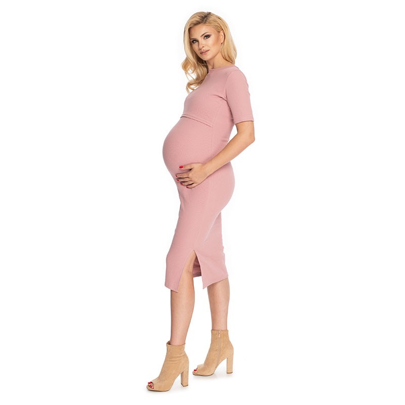 Robe de grossesse moulante en coton Attis | C'est Qui La Maman 9