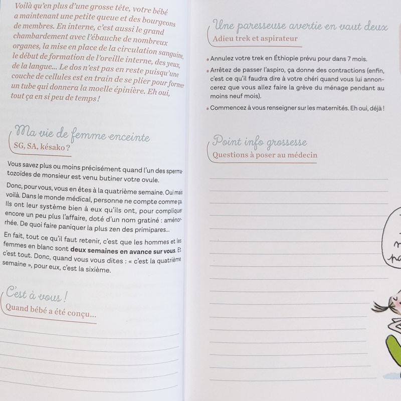 Les paresseuses - Mon cahier grossesse - Editions Marabout 6