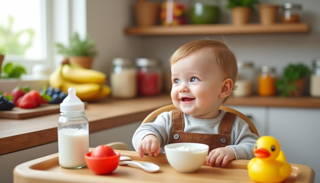 découvrez à quel âge il est recommandé d'introduire les yaourts normaux dans l'alimentation de votre bébé avec notre guide complet pour une diversification alimentaire réussie et sécurisée.