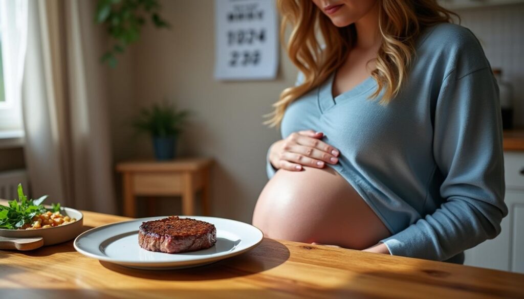 découvrez les risques et précautions liés à la consommation de viande rosée pendant la grossesse pour assurer la sécurité de votre bébé et votre santé.