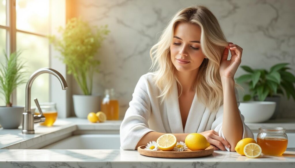 découvrez des astuces efficaces et naturelles pour éclaircir vos cheveux blonds sans les abîmer. conseils simples, ingrédients maison et techniques naturelles pour sublimer votre blond.